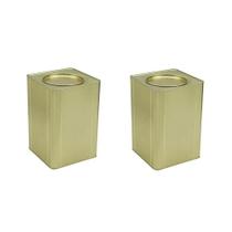 2 Lata Metal Quadrada Vazia 18l 2 Lata Metal Quadrada Vazia 18l