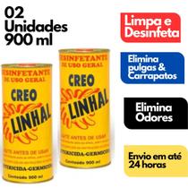 2 latas Desinfetante Creolina LInhal 900ml 2 latas Desinfetante Creolina LInhal 900ml