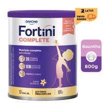 2 latas - Suplemento Infantil Em Pó Danone- Fortini Complete -800g - Baunilha