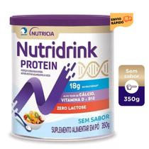 2 Latas Suplemento Nutridrink Protein em Pó -Danone -Sem Sabor - 350g