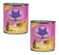2 Latinha De Comida P/ Gato Patê De Frango Petty & Gato 280g 2 Latinha De Comida P/ Gato Patê De Frango Petty & Gato 280g