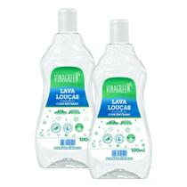 2 Lava Louça Hipoalergênico Vinagreen 500ml Desengordurante Pratos Copos Potes Panelas Louça Em Geral Alto Rendimento Para Pele Sensível 2 Lava Louça Hipoalergênico Vinagreen 500ml Desengordurante Pratos Copos Potes Panelas Louça Em Geral Alto Rendimento Para Pele Sensível