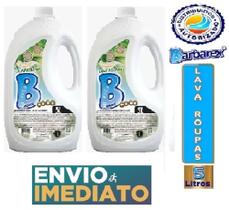 2 Lava Roupas Liquido 5 Litros Coco Barbarex