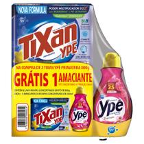 2 Lava Roupas Tixan Primavera 800g Grátis Amaciante 500ml