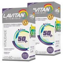 2 Lavitan Vitalidade 50+ 120caps (2 Caixas 60caps Cada)