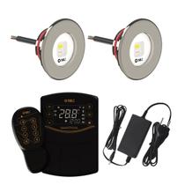 2 Led Slim Rgbw 15w Inox Piscina Smartpool Fonte 3a Tholz