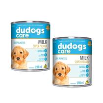 2 Leite Para Cães Filhotes Dudogs Milk 280Ml Substituto Materno