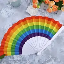 2 Leques de Mão Grandes Lady Gaga Copacabana Show LGBT Festival Pop