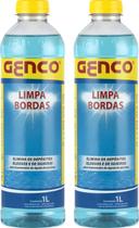 2 Limpa Bordas Para Piscinas Desengordurante Genco 1 Litro