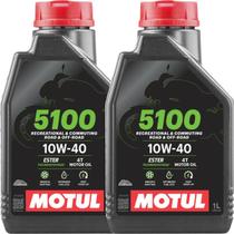 2 Litros Óleo de Motor Xmax FZ15 FZ25 Lander Teneré Vulcan Z400 Z650 Motul 5100 4t 10w40 Semi Sintético