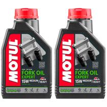 2 Litros Óleo Fluído Hidráulico Suspensão Motul Fork Oil Expert Medium Heavy 15w Semi Sintético