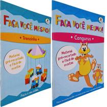 2 Livros Coleção Faça Você Mesmo: Trenzinho e Cangurus Material Pré-Recortado e Fácil de Montar 2 Livros Coleção Faça Você Mesmo: Trenzinho e Cangurus Material Pré-Recortado e Fácil de Montar
