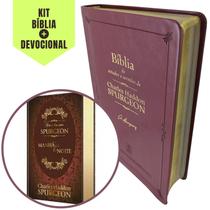 2 Livros de Estudos Como: 1 Bíblia Estudos Sermões Spurgeon Versão NVT + 1 Devocional Spurgeon 365 Dias