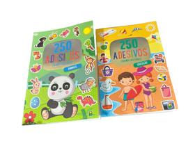 2 Livros infantil 250 adesivos criando histórias diversão - Blook