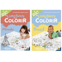 2 Livros para Colorir Infantil Tapete Gigante 98x68cm - Todolivro