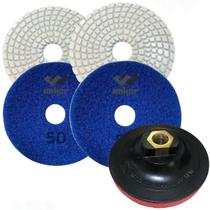 2 Lixa 50 Diamantada Porcelanato Granito Suporte 2 Lixa 50 Diamantada Porcelanato Granito Suporte