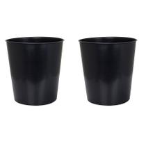 2 Lixeira Cesto de Lixo Multiuso 10 Litros Arqplast Preto