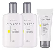 2 Loção Clareadora + 1 Peeling de Cristal Limpeza e Tratamento Facial