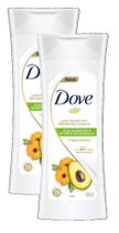 2 Loção Hidratante Dove Óleo de Abacate & Calêndula 400ml