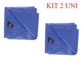 2 Lona Caminhão Azul ( 75grs P/m2) 2x2 Cobrir Carga Starfer