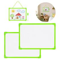 2 Lousas Infantil Quadro Branco 20x15cm Para Crianças 2 Lousas Infantil Quadro Branco 20x15cm Para Crianças