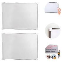 2 Lousas Magnética Quadro Branco para escritorio Com Moldura 30x40cm 2 Lousas Magnética Quadro Branco para escritorio Com Moldura 30x40cm