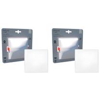 2 Luminaria LED Embutir Quadrada 9w Borda Infinita 4000k Avant 2 Luminaria LED Embutir Quadrada 9w Borda Infinita 4000k Avant