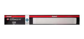 2 Luminaria Led Sobrepor Slim Linear Branco Frio 18w 50cm