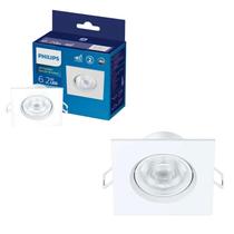 2 Luminária Spot Led 6.2w Philips 6500k 550lm Bivolt GU10 2 Luminária Spot Led 6.2w Philips 6500k 550lm Bivolt GU10