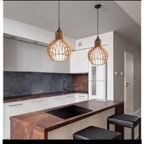 2 Luminárias de Teto Cor Natural Decorativa Pendente Vegas com Fiação 2 Luminárias de Teto Cor Natural Decorativa Pendente Vegas com Fiação