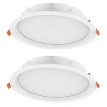 2 Luminárias Led De Embutir Redonda 3000k Ledvance 7021286 2 Luminárias Led De Embutir Redonda 3000k Ledvance 7021286