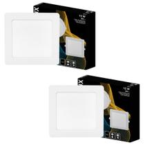 2 Luminárias Led Embutir 12w 6500k 900lm Bellalux 7022767