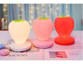 2 Luminarias Morango Luminacao Ambiente Abajur De Silicone