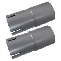 2 Luva Ampliação Tubo Cano Escapamento De 3 P/ 3,5 Polegadas
