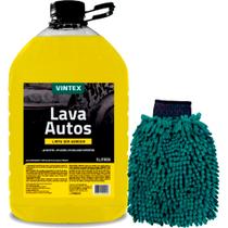 2 Luvas de Microfibra Shampoo Automotivo Lava Auto 5l Vonixx