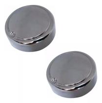 2 Manipulador Botão Forno Elétrico Fischer Cromado Original 2 Manipulador Botão Forno Elétrico Fischer Cromado Original