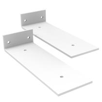 2 Mão Francesa 20cm Invisível Invertida Aço Forte Resistente