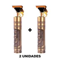 2 Maquininhas Dragão Retro Barba Profissional Ultra Afiado