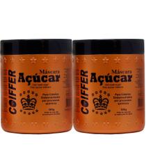 2 Máscara De Açucar Coiffer 500g Cabelo Elástico Quebradiço 2 Máscara De Açucar Coiffer 500g Cabelo Elástico Quebradiço