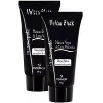 2 Máscara Negra Peel Off Vulcan Black Limpeza de Pele e Remoção de Cravos