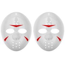 2 Máscaras do Jason Hockey para Fantasia Dias das Bruxas Halloween Carnaval