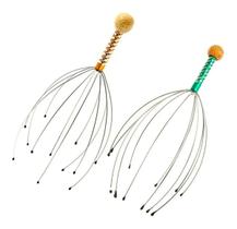 2 Massageador Cabeça Couro Cabeludo Anti Estrese Terapia Ze
