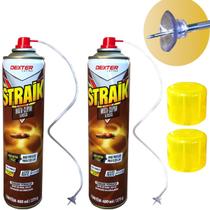 2 Mata Cupim Madeira Porta Aerosol Straik C/ Aplicador 400ml Dexter Latina