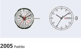 2 Mecanismos Miyota 2005 Padrão Com Exibição de Data e Dia 2 Mecanismos Miyota 2005 Padrão Com Exibição de Data e Dia