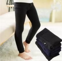 2 Meia Calça infantil térmica flanelada sem pé fleece lã inverno frio