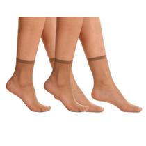 2 Meia Fina Transparente Soquete Fio 15 Dantelle Demillus 209870 2 Meia Fina Transparente Soquete Fio 15 Dantelle Demillus 209870