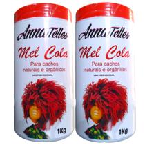 2 Mel Cola Anna Telles 1kg Para Cachos Naturais Orgânicos Tranças e Mega Hair 2 Mel Cola Anna Telles 1kg Para Cachos Naturais Orgânicos Tranças e Mega Hair