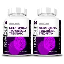 2 Melatonina + Magnésio Treonato 500mg - 60 Cápsulas Premium Sem Sabor 2 Melatonina + Magnésio Treonato 500mg - 60 Cápsulas Premium Sem Sabor