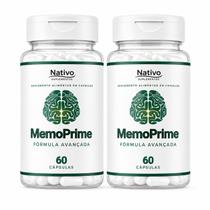 2 Memoprime Cérebro Ativo E Clareza Mental 60 Cápsulas