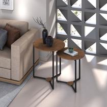 2 mesa lateral reforçada estilo industrial 2 mesa lateral reforçada estilo industrial